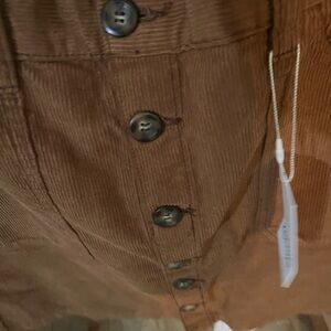 Kensie Brown Corduroy Midi Skirt